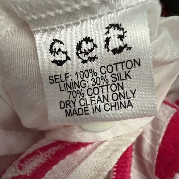 Sea New York White Cotton Embroidered Dress Size 2 Pink Hem Detail Boho - Picture 6 of 9